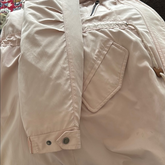 Women's Pink Fur-Trimmed Coat - Picture 7 of 10